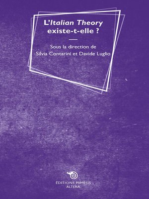 cover image of L'Italian Theory existe-t-elle?